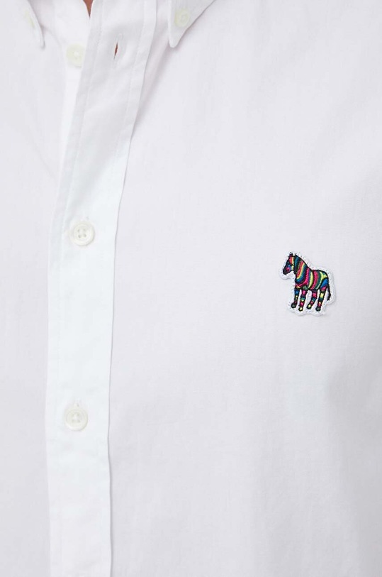 PS Paul Smith koszula bawełniana M2R.599R.FZEBRA biały SS23
