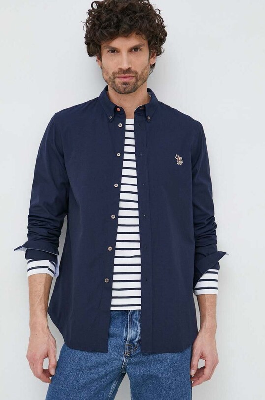 Košile PS Paul Smith slim námořnická modř M2R.599R.FZEBRA