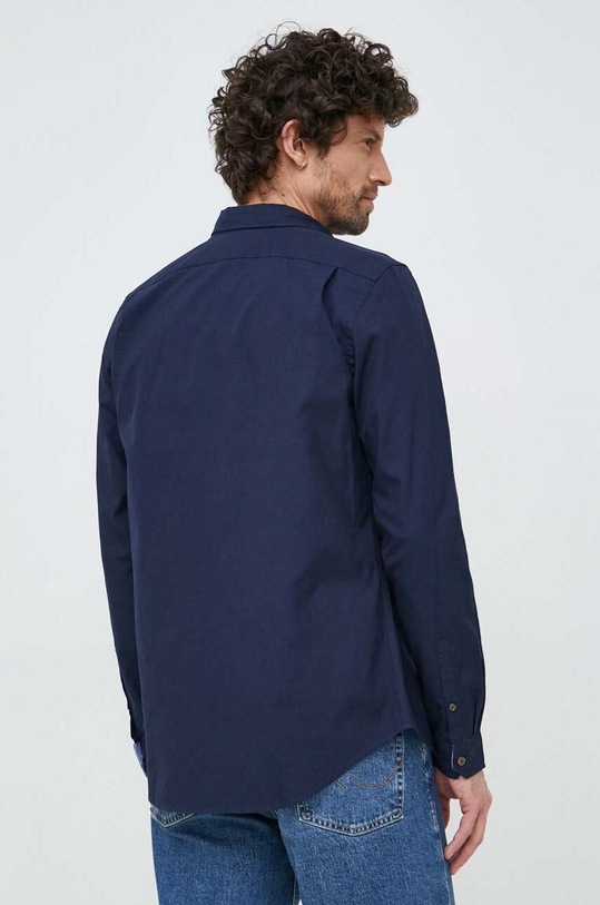 Βαμβακερό πουκάμισο PS Paul Smith σκούρο μπλε M2R.599R.FZEBRA