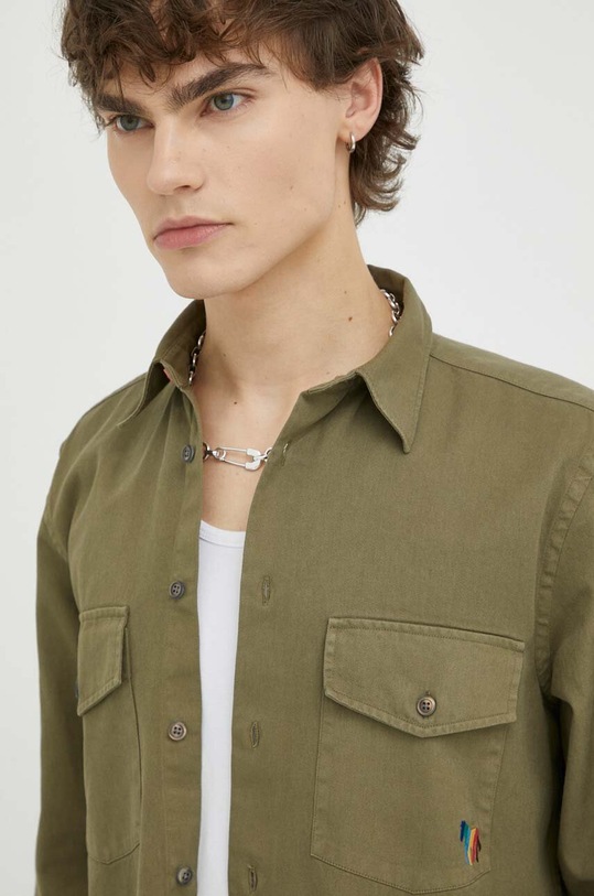 PS Paul Smith camasa din bumbac M2R.992X.K21452 verde