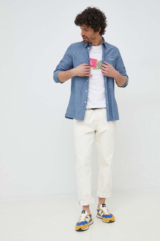 Oblečení Košile PS Paul Smith M2R.681UE.K21787 modrá