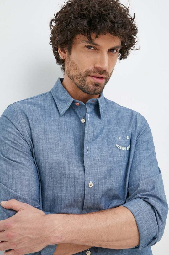 Košile PS Paul Smith M2R.681UE.K21787 modrá