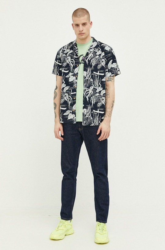 Protest koszula bawełniana 1710231 granatowy SS23