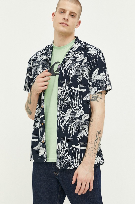 Protest koszula bawełniana granatowy 1710231