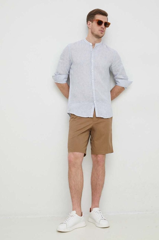 Oblečení Plátěná košile Michael Kors CS340028VW modrá