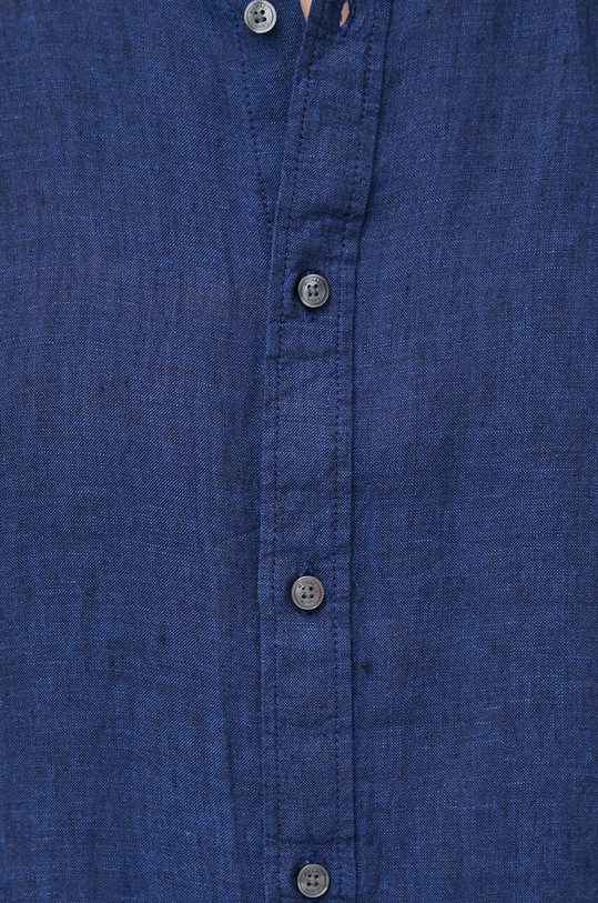 Сорочка з льону Michael Kors CS1400I4YT темно-синій
