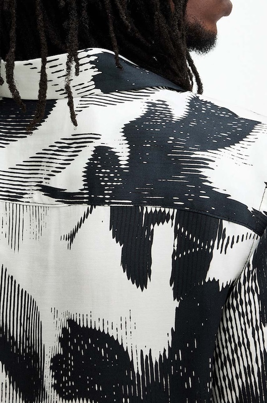 Odzież AllSaints koszula FREQUENCY SS SHIRT MS064Y biały