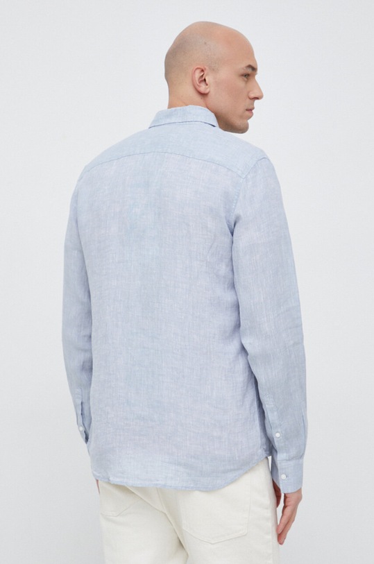 Одежда Льняная рубашка Michael Kors CS3400H4YT голубой