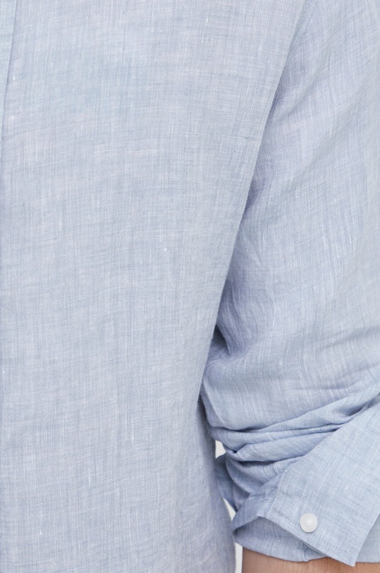 Льняная рубашка Michael Kors CS3400H4YT голубой