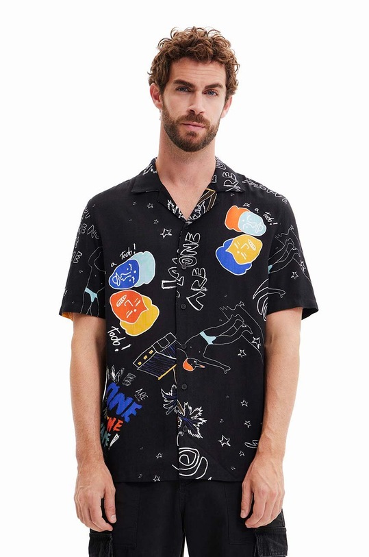 Desigual koszula regular czarny 23SMCW45