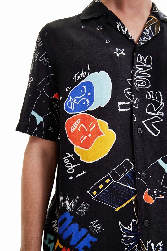Odzież Desigual koszula 23SMCW45 czarny