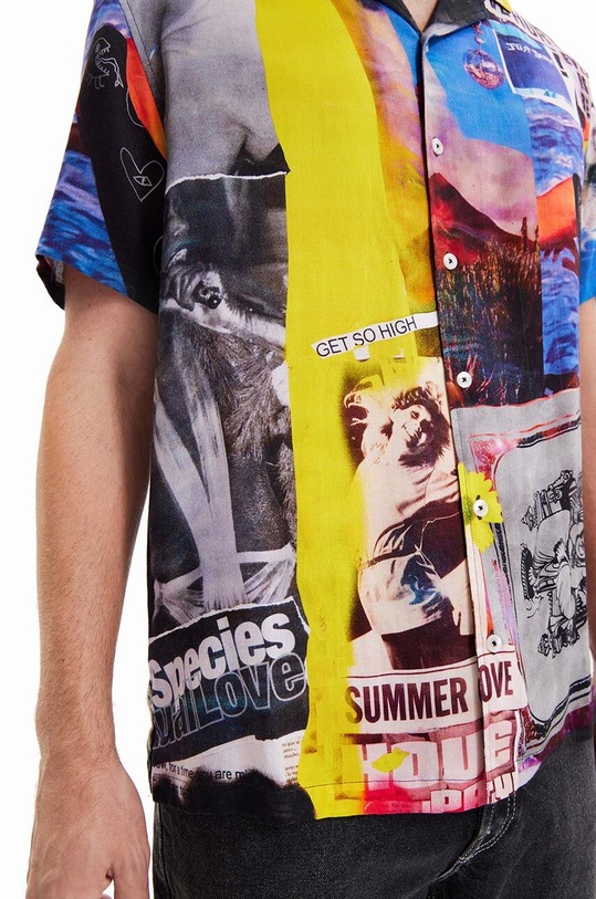 Îmbrăcăminte Desigual camasa 23SMCW21 negru