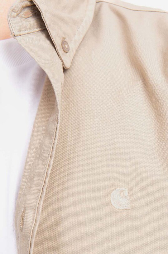 Carhartt WIP cotton shirt Bolton Shirt beige I030238