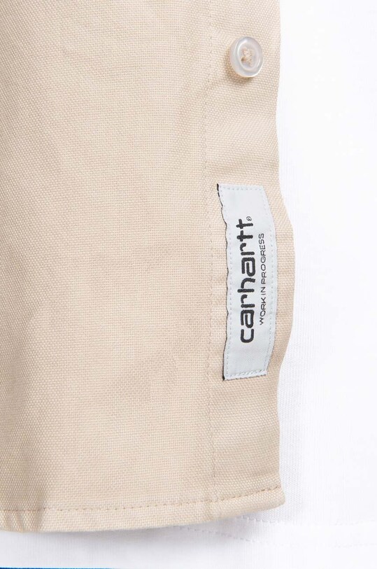 Carhartt WIP cotton shirt Bolton Shirt I030238 beige