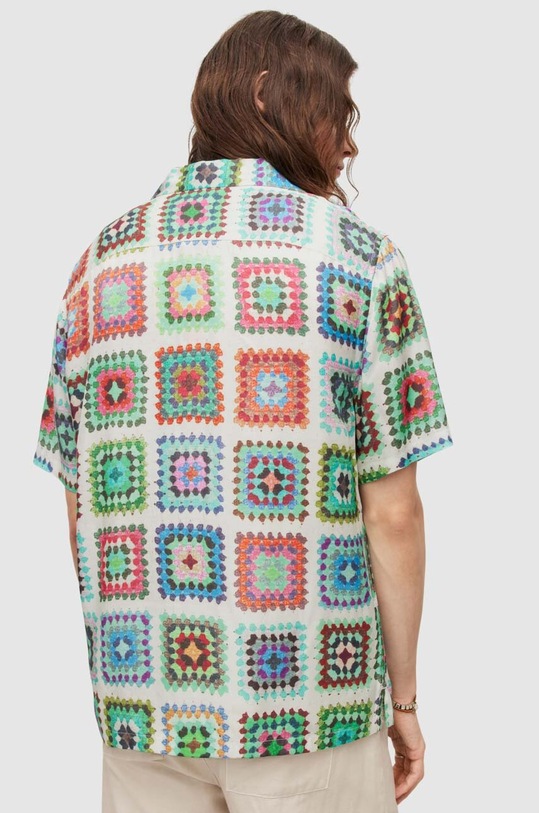 Odzież AllSaints koszula TUNIS SS SHIRT MS198Y biały