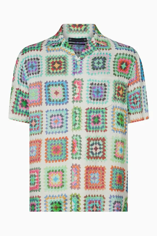 AllSaints koszula TUNIS SS SHIRT biały MS198Y