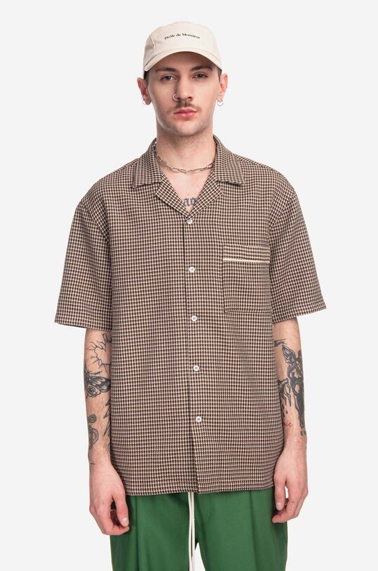 Drôle de Monsieur cămașă din bumbac La Chemise Gaufrée