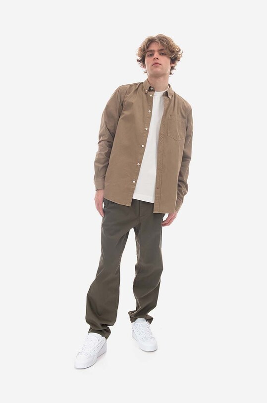 Bavlnená košeľa Norse Projects Anton Light Twill N40.0790.0966 béžová SS23