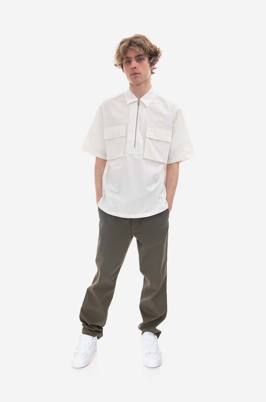 Košile Norse Projects Ivan Cordura Tab Series N40-0610 0001 N40.0610.0001 bílá SS23