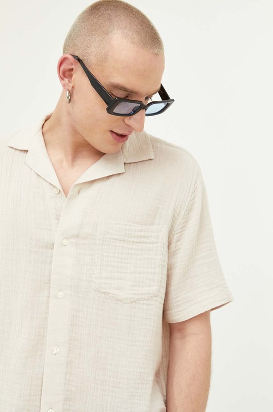 Košile Abercrombie & Fitch béžová KI125.3099.400