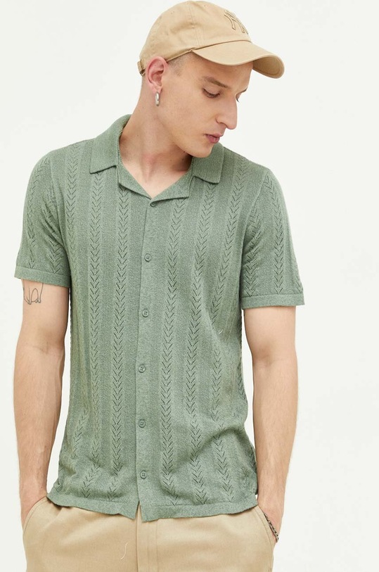 Πουκάμισο Hollister Co. πράσινο KI320.3013.312