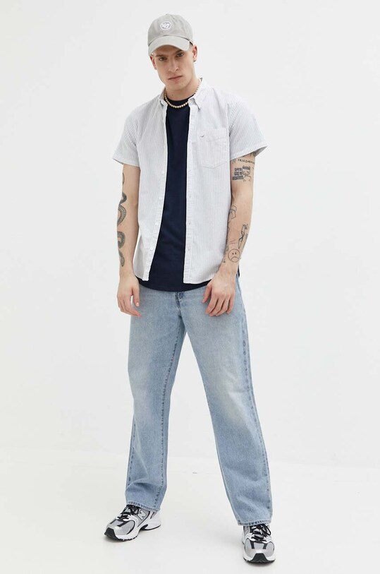 Odzież Hollister Co. koszula KI325.3061.305 zielony