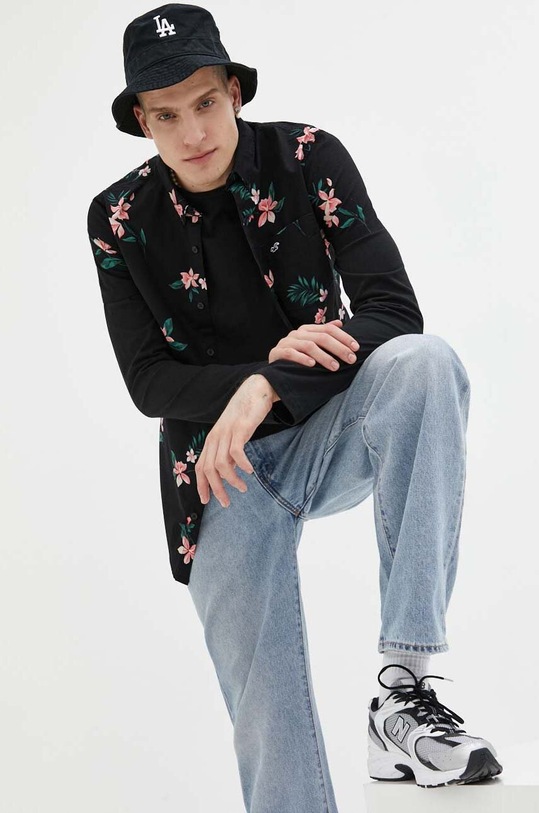 Πουκάμισο Hollister Co. με ένα κουμπί μαύρο KI325.3071.918