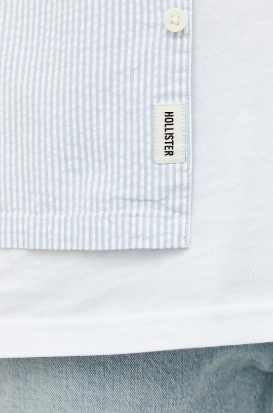 Hollister Co. koszula bawełniana KI325.3078.220 niebieski SS23