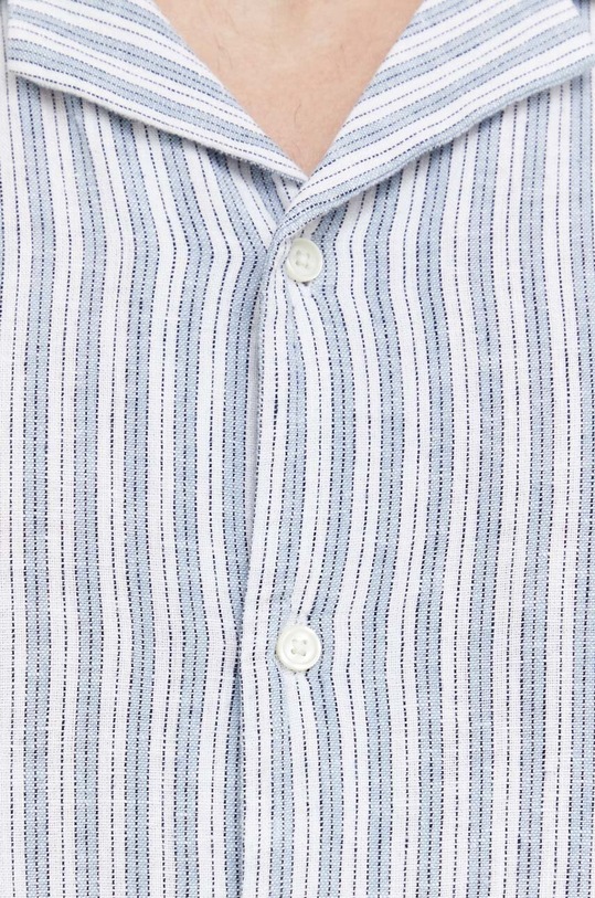 Πουκάμισο από λινό Abercrombie & Fitch KI125.3039.108 μπλε