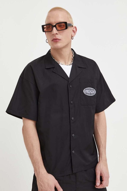 Πουκάμισο Preach casual μαύρο 206265.