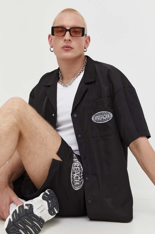 Πουκάμισο Preach μαύρο 206265.