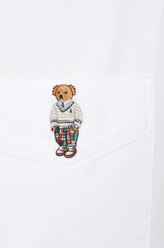 Памучна риза Polo Ralph Lauren 710906618 бял SS23