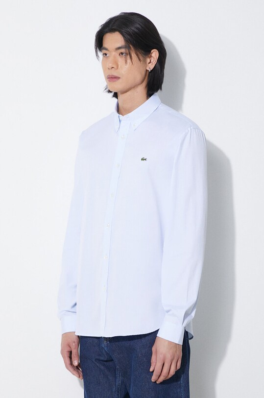 Бавовняна сорочка Lacoste блакитний CH2933.HBP