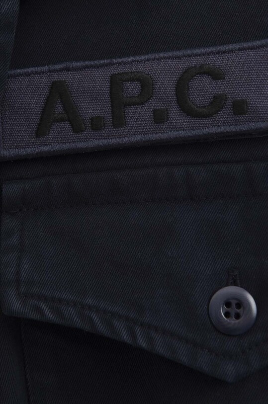 A.P.C. cotton shirt Mainline COFCI.M02778 navy