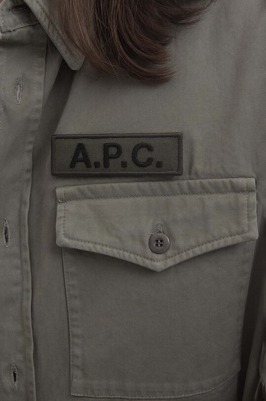 A.P.C. cotton shirt Mainline beige COFCI.M02778