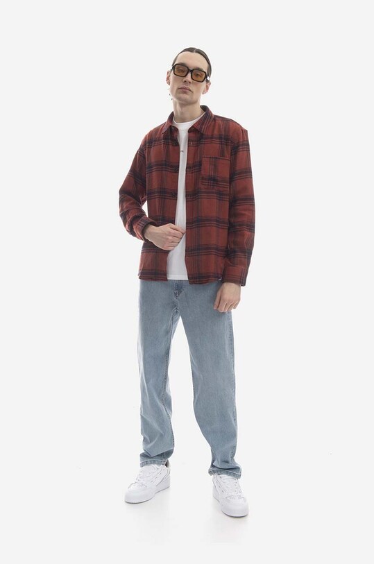 A.P.C. wool blend shirt WOAOQ.H02396 red SS23