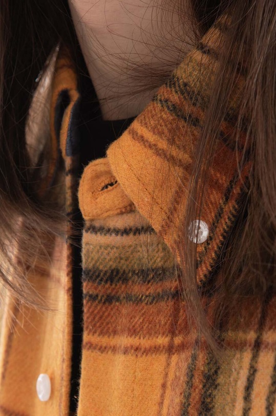 Košile s příměsí vlny Billionaire Boys Club Check Shirt B22417 ORANGE B22417