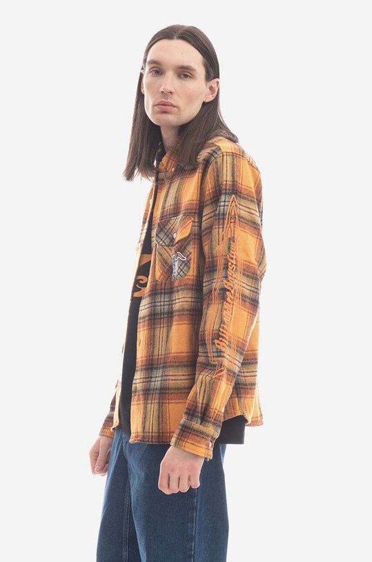 Риза с вълна Billionaire Boys Club Check Shirt B22417 ORANGE B22417