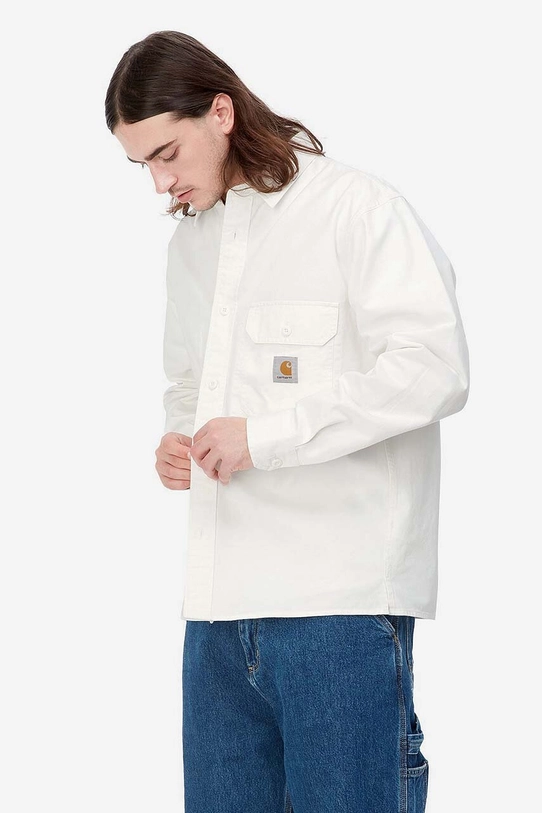 Carhartt WIP cotton shirt Reno Shirt Jac white I031447