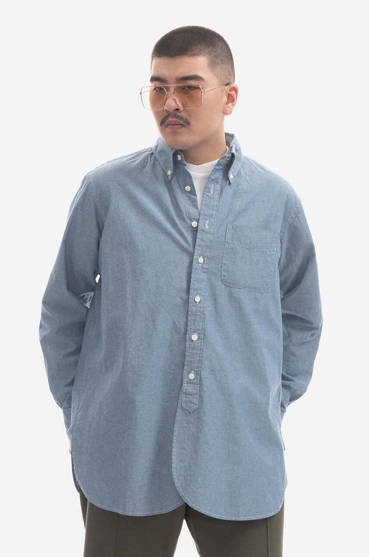 Engineered Garments cotton shirt Engineered Garments 19 Century BD classic blue 23S1A001.CV001