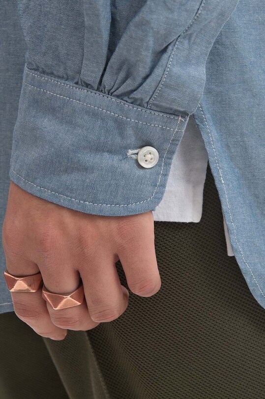 Engineered Garments cotton shirt Engineered Garments 19 Century BD 23S1A001.CV001 blue SS23