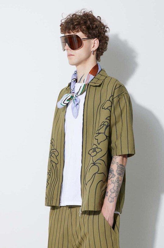 Market cotton shirt green 369000105