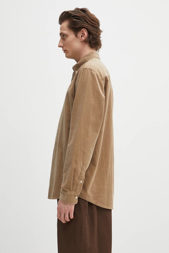 Menčestrová košeľa Carhartt WIP L/S Madison Fine Cord Shirt I030580.1OYXX zelená SS25