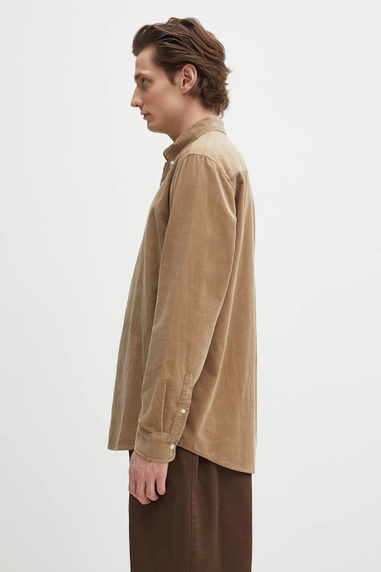 Вельветова сорочка Carhartt WIP L/S Madison Fine Cord Shirt I030580.1OYXX зелений SS25
