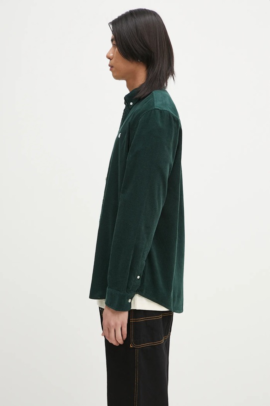 Carhartt WIP cotton shirt L/S Madison Fine Cord Shirt I030580.2VOXX green SS25