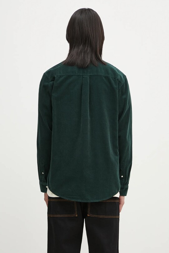 Clothing Carhartt WIP cotton shirt L/S Madison Fine Cord Shirt I030580.2VOXX green