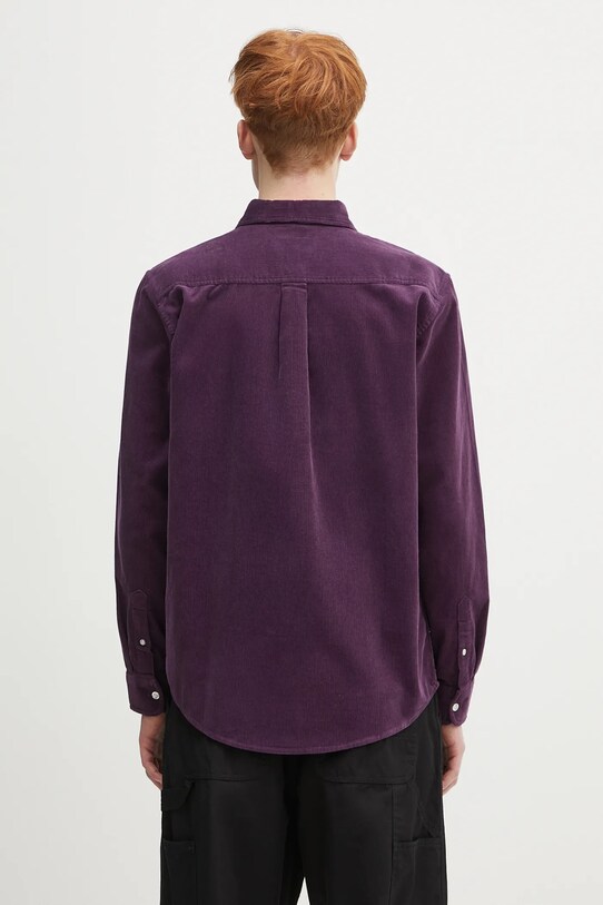 Ρούχα Πουκάμισο κοτλέ Carhartt WIP L/S Madison Fine Cord Shirt I030580.2W0XX μωβ