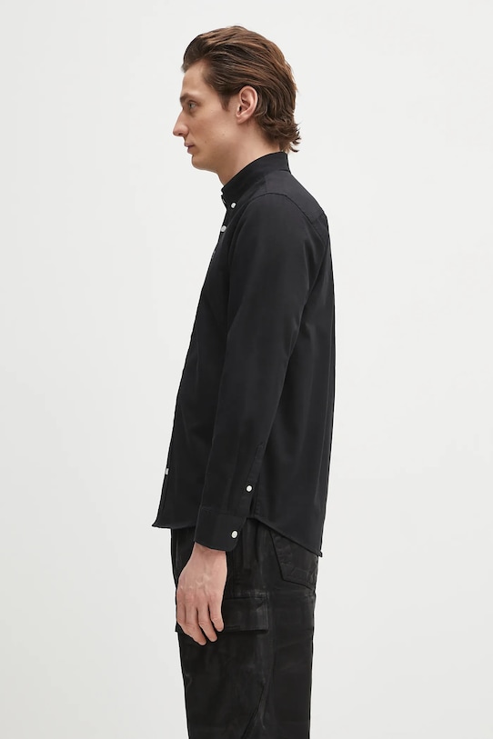 Хлопковая рубашка Carhartt WIP L/S Madison Shirt I023339.0D2XX чёрный SS25