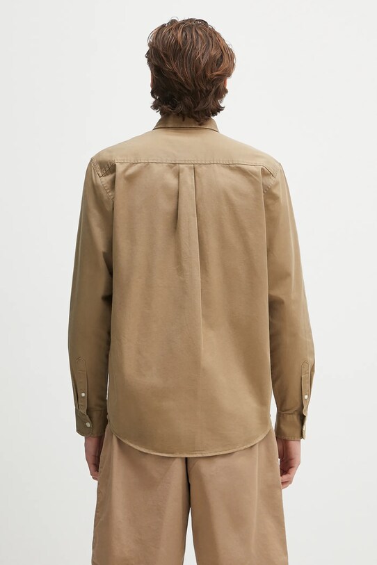 Oblečenie Bavlnená košeľa Carhartt WIP L/S Madison Shirt I023339.1Q5XX zelená