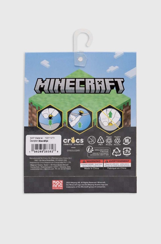 Dječji bedževi za obuću Crocs x Minecraft 5-pack Minecraft5pk šarena SS23